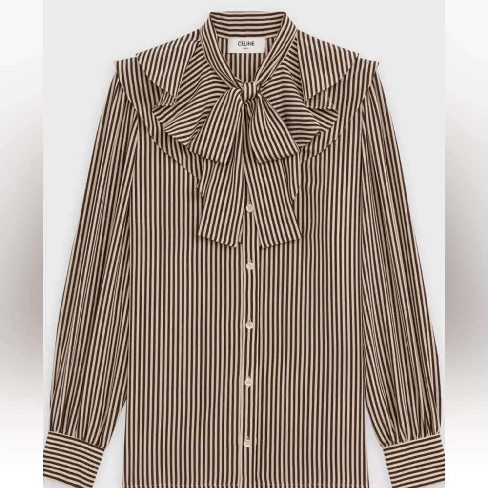 Brand new silk Celine blouse authentic